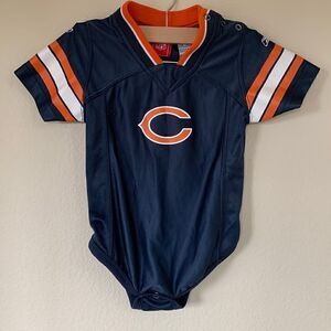 Chicago Bears NFL Blue Satin‎ Jersey 24 Months baby Creeper One-Piece Reebok
